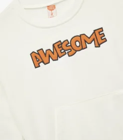 Sale Sweatshirt Ronde Hals Lange Mouwen Katoen Kinderen Truien & Vesten