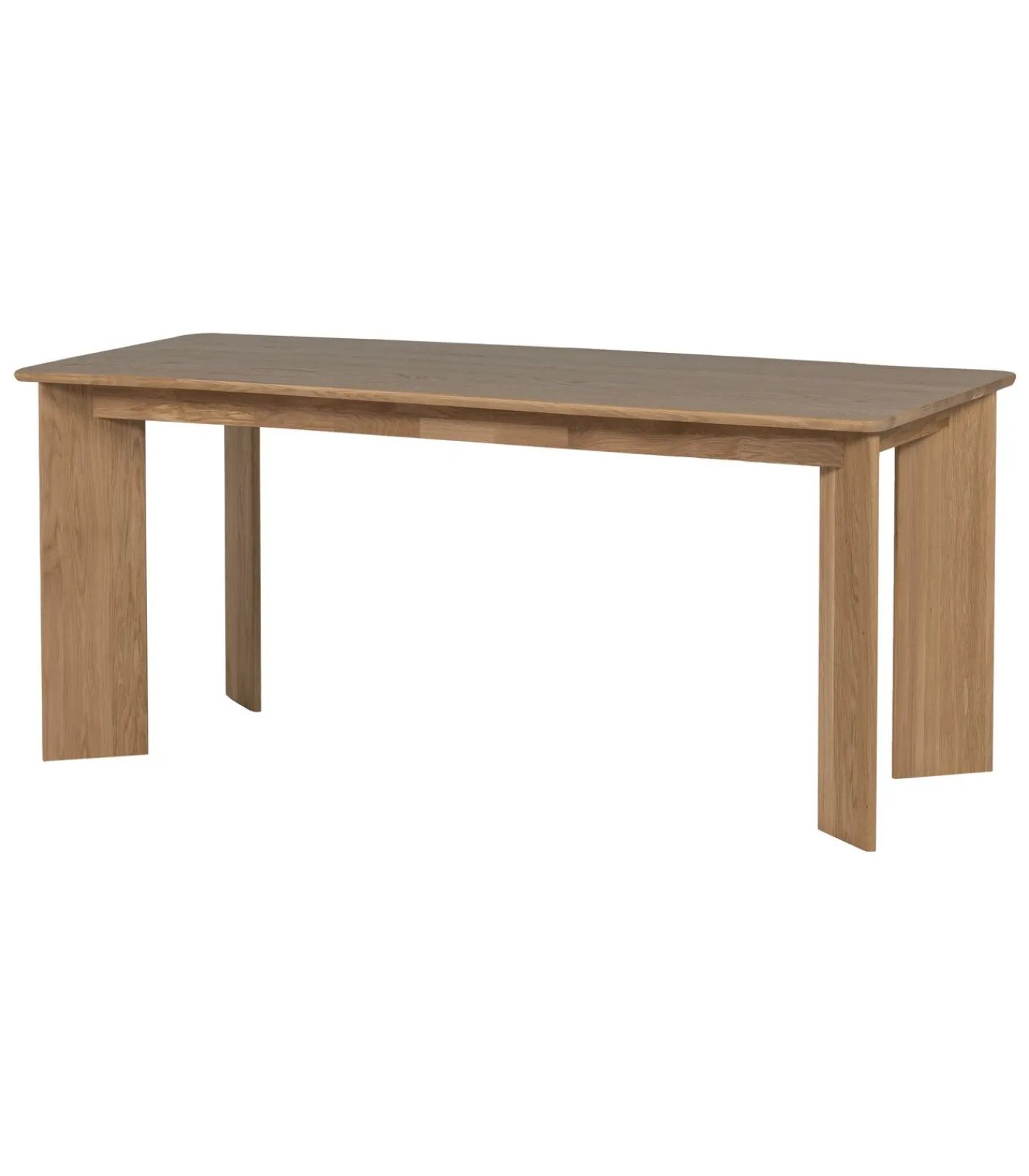 WOOOD Tablo Eettafel Afgerond DL 180 cm - Eikenhout - Transparant