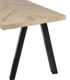 WOOOD Tablo Tafelblad - Mango Visgraat - Wash - 5,5x200x90