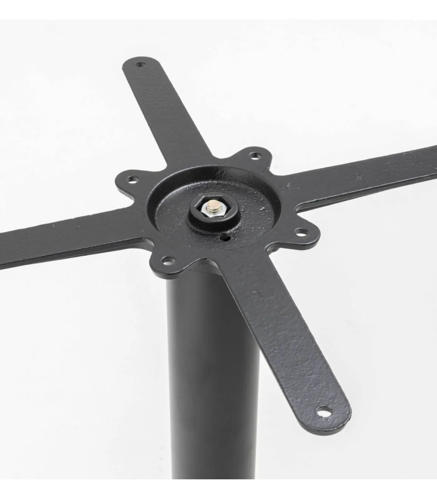 Oviala Tafel vierkante eettafel 60 cm zwarte poot en lichte houten bekleding