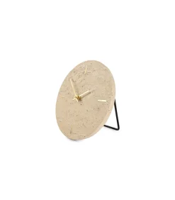 S|P Collection Tafelklok 20cm travertijn Zone