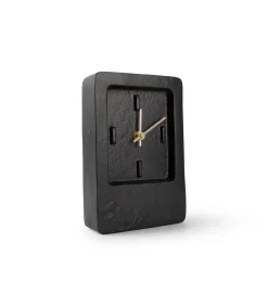 Sale Tafelklok 14xH22cm zwart edge Zone Klokken