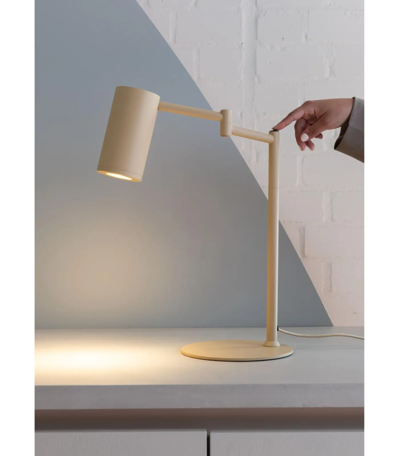 It's about RoMi Tafellamp Bilbao - Beige - 35x20x47.5cm