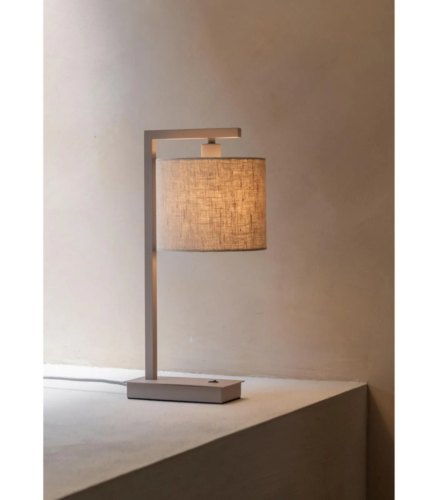 Tafellamp Boston - Bruin - 17x18x44cm Tafellampen