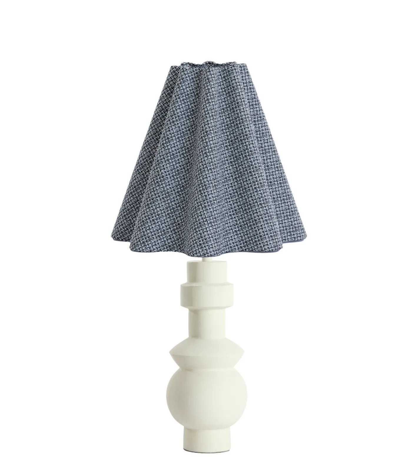 Light & Living Tafellamp Esino/Bezaha - Crème/Wit - Ø40x74cm