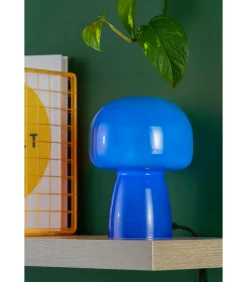 Best Tafellamp Fervor - Blauw - 15x15x20cm Tafellampen