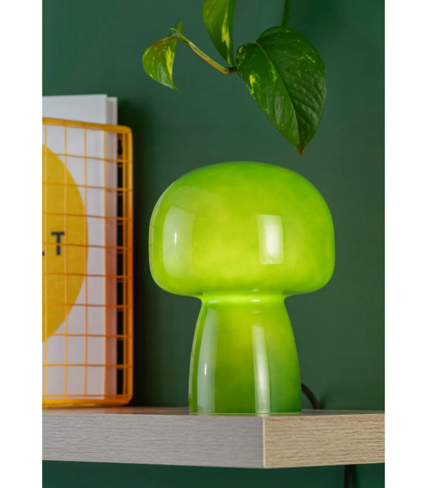 Leitmotiv Tafellamp Fervor - Groen - 15x15x20cm