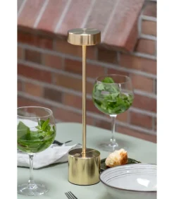 Leitmotiv Tafellamp Ganar Led - Goud - 8x8x37.5cm