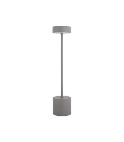 Leitmotiv Tafellamp Ganar Led - Grijs - 8x8x37.5cm