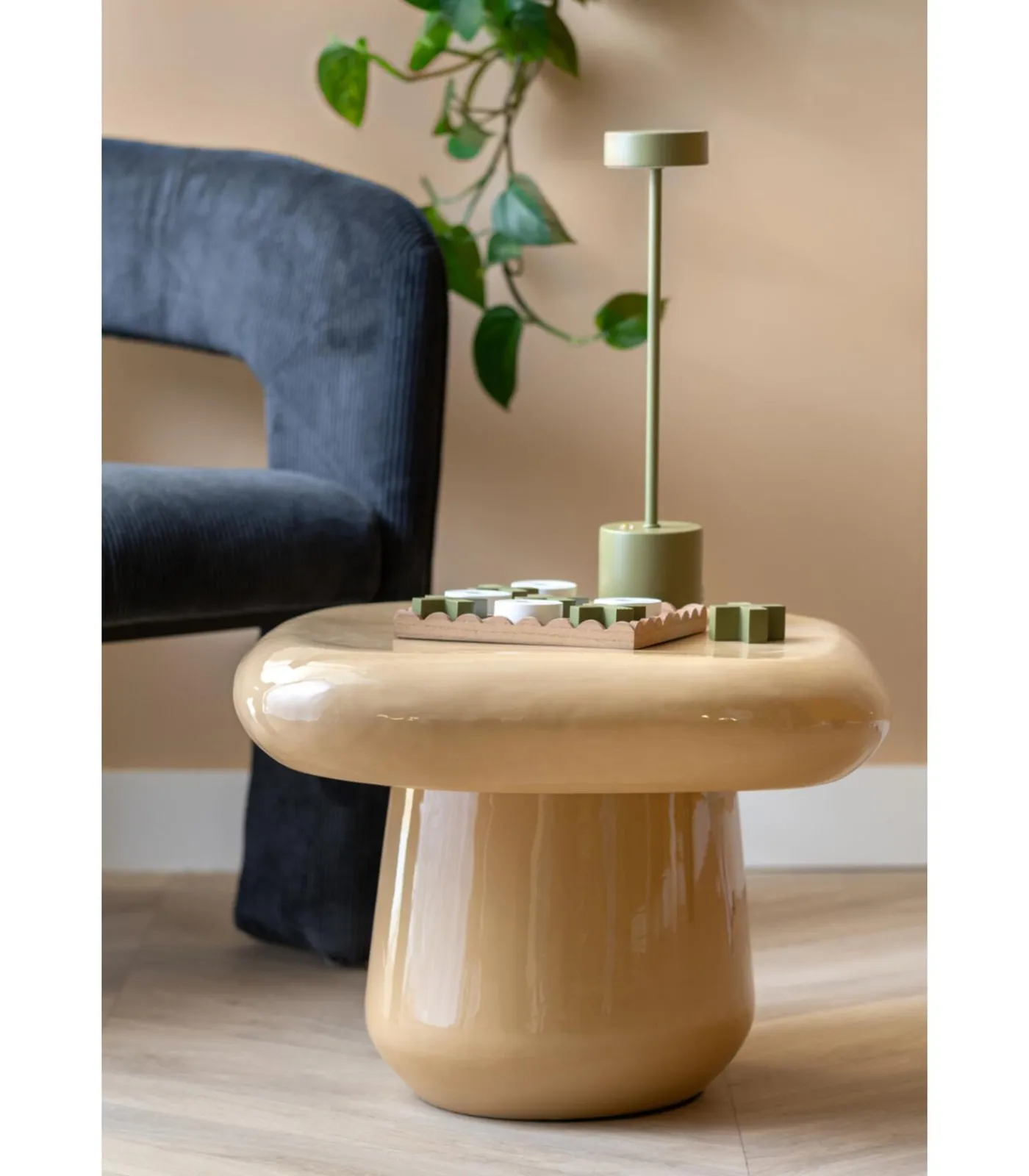 Leitmotiv Tafellamp Ganar Led - Groen - 8x8x37.5cm