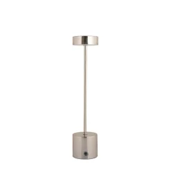 Outlet Tafellamp Ganar Led - Zilver - 8x8x37.5cm Stoelen