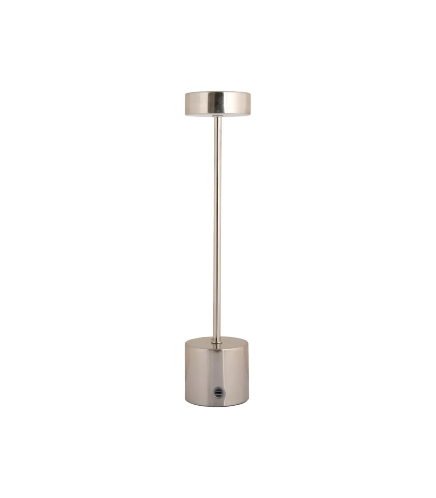 Outlet Tafellamp Ganar Led - Zilver - 8x8x37.5cm Stoelen