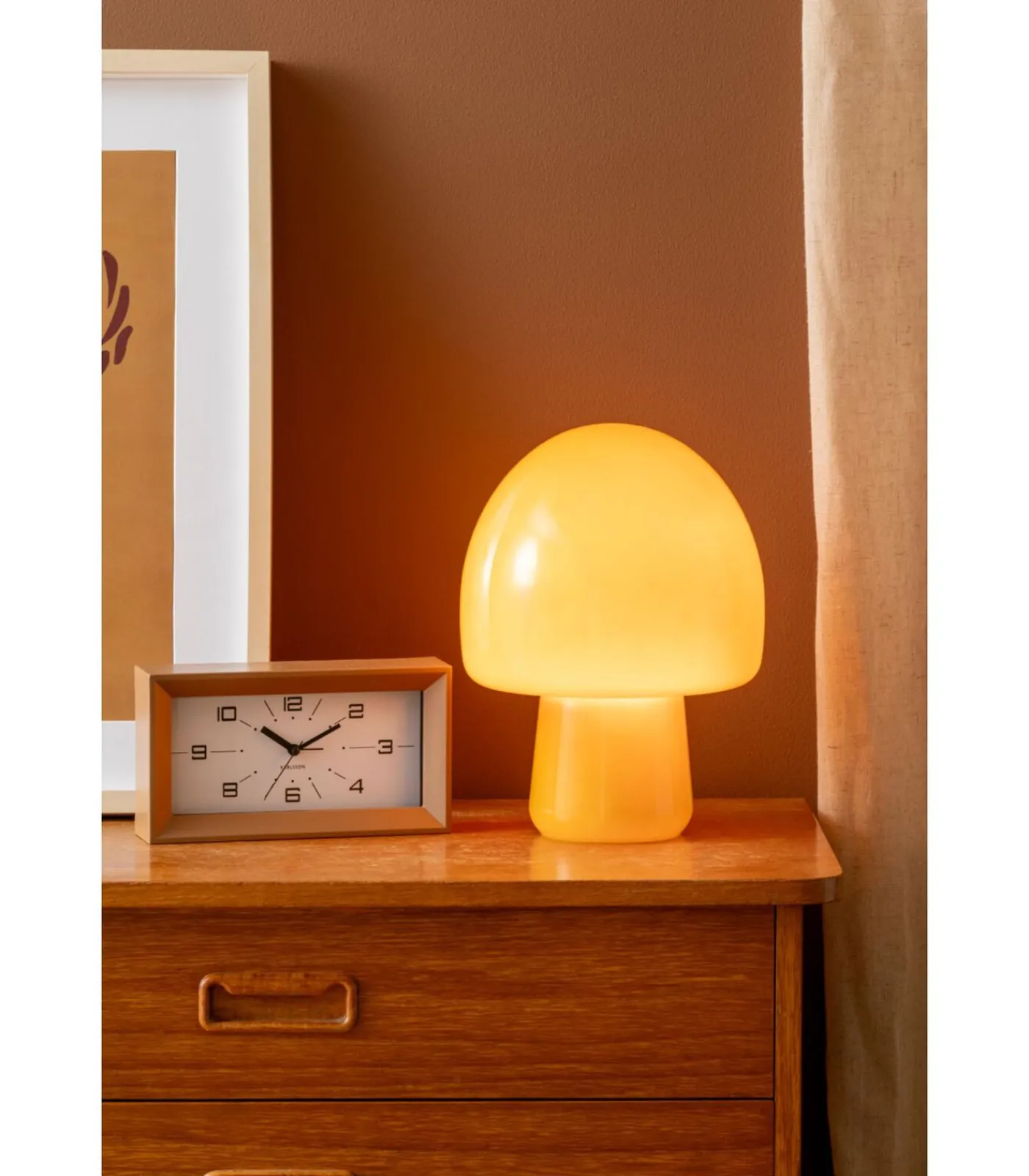 Clearance Tafellamp Gozar - Geel - 20x20x27cm Stoelen