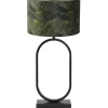 Light & Living Tafellamp Jamiri/Amazone - Zwart/Groen - Ø30x67cm