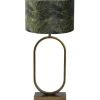 Light & Living Tafellamp Jamiri/Amazone - Ant, Brons/Groen - Ø30x67cm