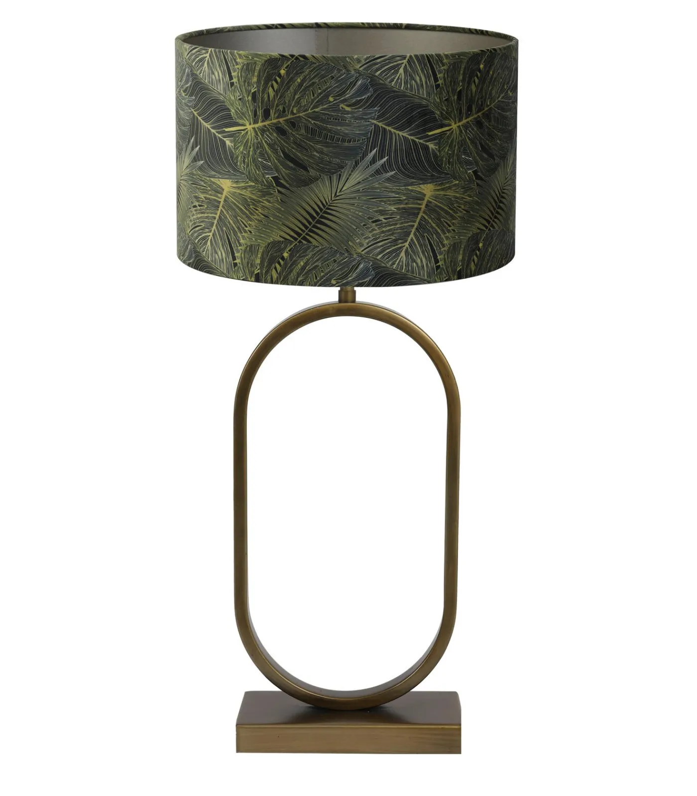 Light & Living Tafellamp Jamiri/Amazone - Ant, Brons/Groen - Ø30x67cm