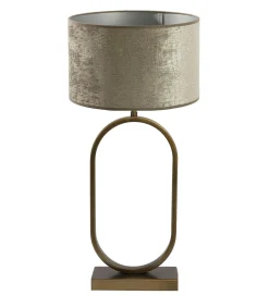 Clearance Tafellamp Jamiri/Chelsea - Ant, Brons/Zilver - Ø30x67cm Tafellampen