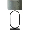 Clearance Tafellamp Jamiri/Gemstone - Zwart/Antraciet - Ø30x67cm Tafellampen