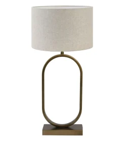 Light & Living Tafellamp Jamiri/Livigno - Ant, Brons/Naturel - Ø30x67cm