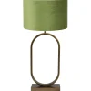 Hot Tafellamp Jamiri/Velours - Ant, Brons/Donkergroen - Ø30x67cm Tafellampen