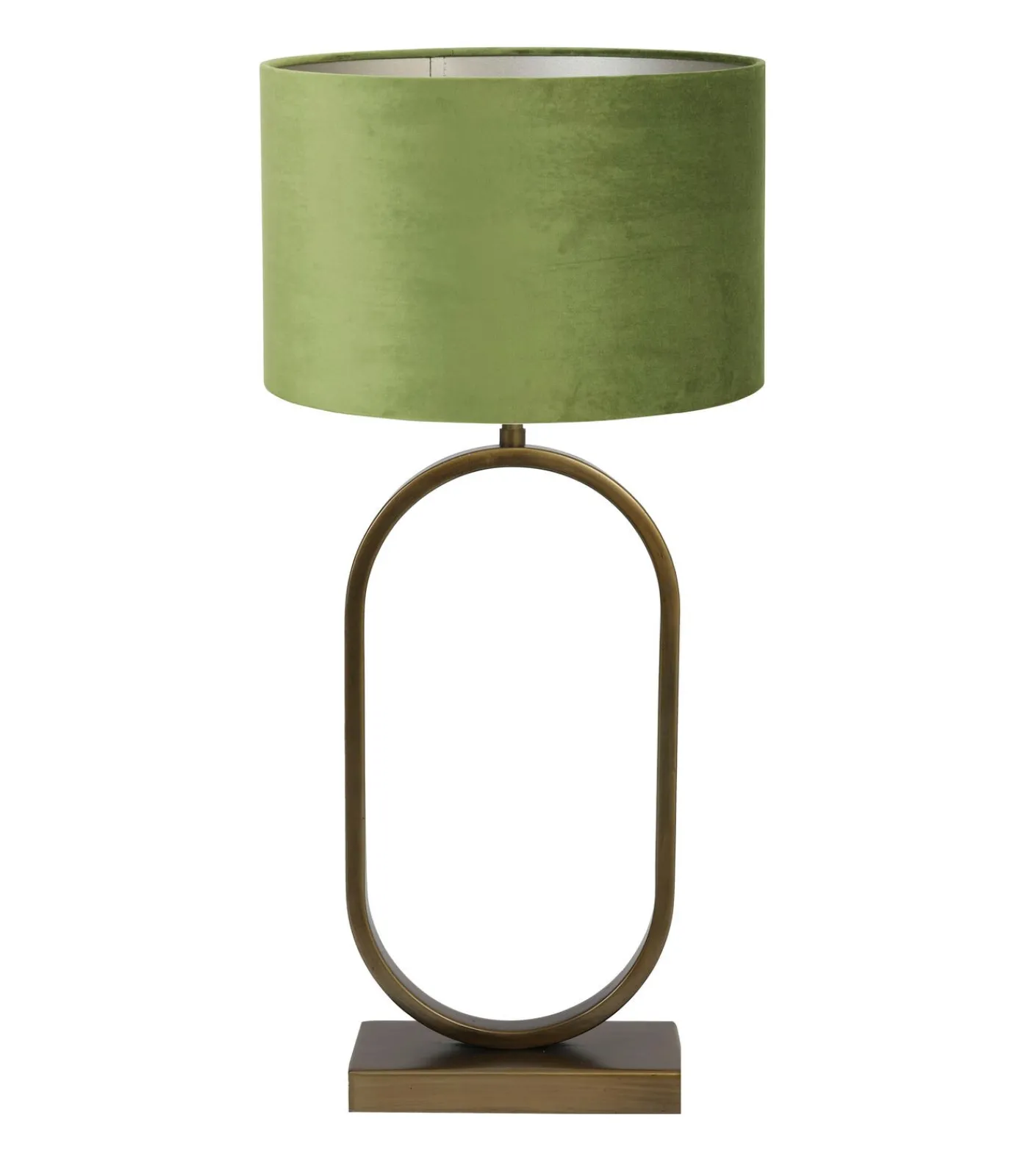 Hot Tafellamp Jamiri/Velours - Ant, Brons/Donkergroen - Ø30x67cm Tafellampen