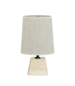 Discount Tafellamp Kardan/Breska - Zand/Wit - 21x17,5x42cm Tafellampen