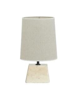 Outlet Tafellamp Kardan/Breska - Zand/Wit - 25x21x49cm Tafellampen