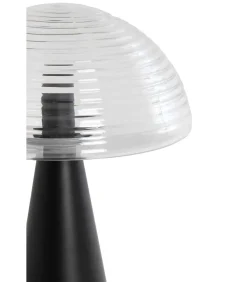 Light & Living Tafellamp Mueda - Zwart - Ø30cm