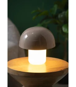 Leitmotiv Tafellamp Nuevo Mini Mushroom - Grijs - 20x20x20cm