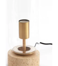 Outlet Tafellamp Rylano - Helder - Ø12x47cm Muurverlichting