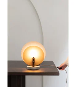 It's about RoMi Tafellamp Toledo - Bruin - 22x30x32.5cm