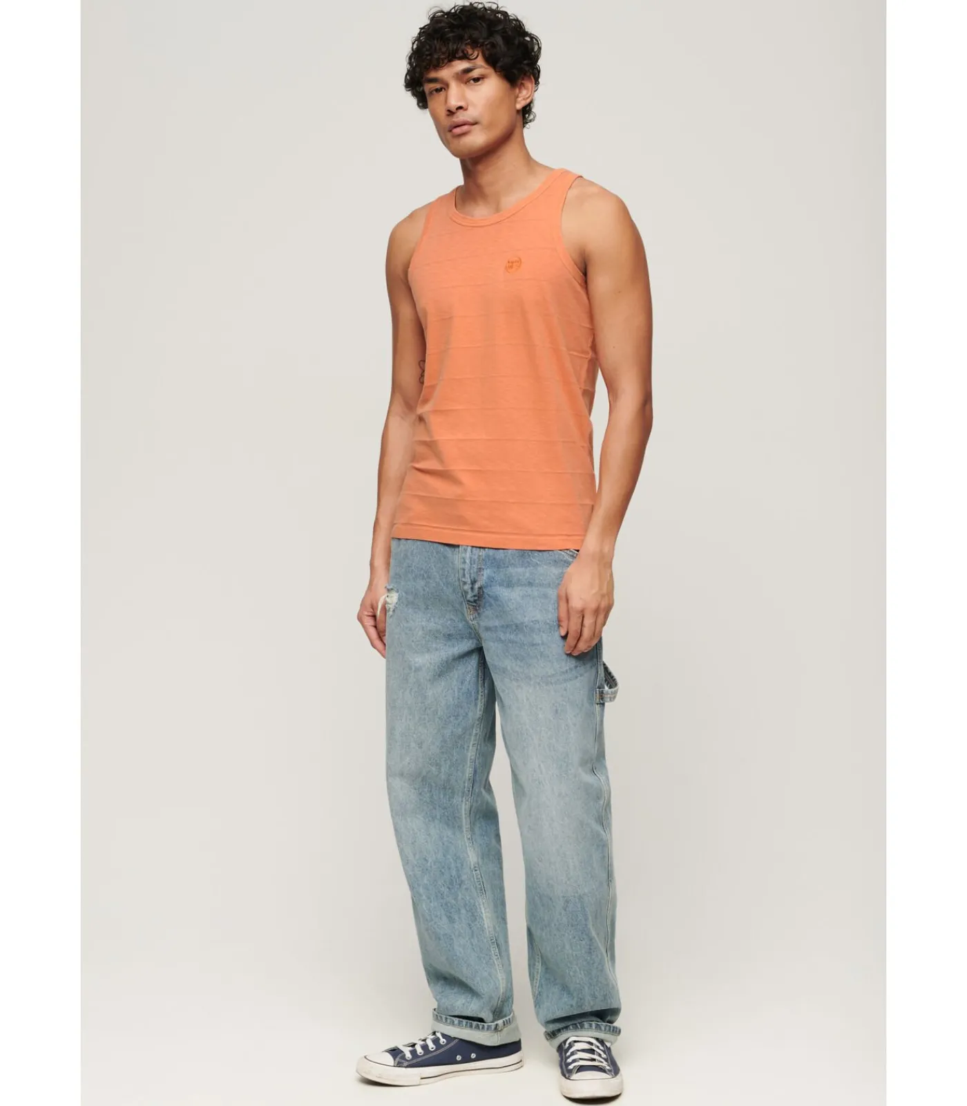 Heren Superdry Tanktop met structuur Vintage