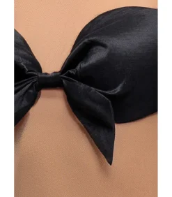 Discount Tanktop “Nude Mesh Sleeveless Taffeta Bow Top” DAMES T-Shirts & Tops