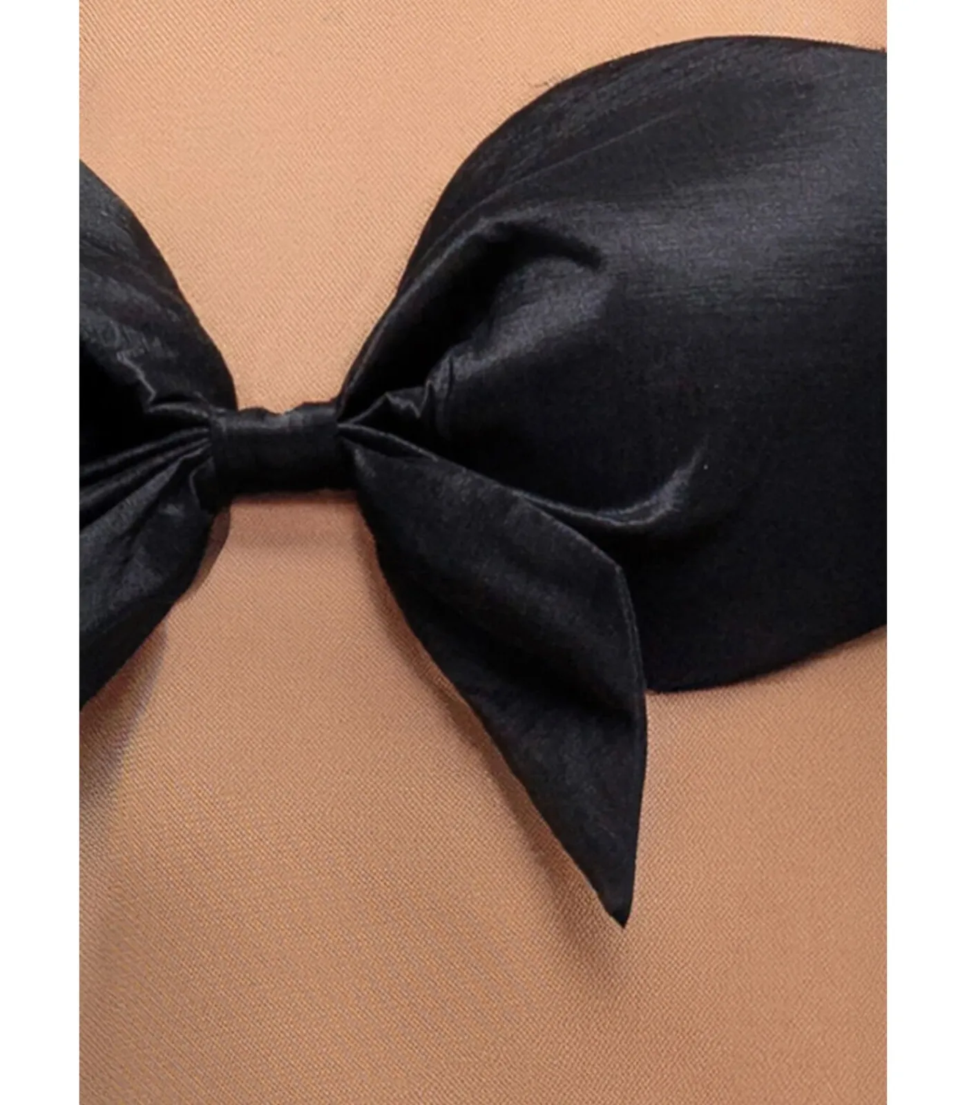 Discount Tanktop “Nude Mesh Sleeveless Taffeta Bow Top” DAMES T-Shirts & Tops