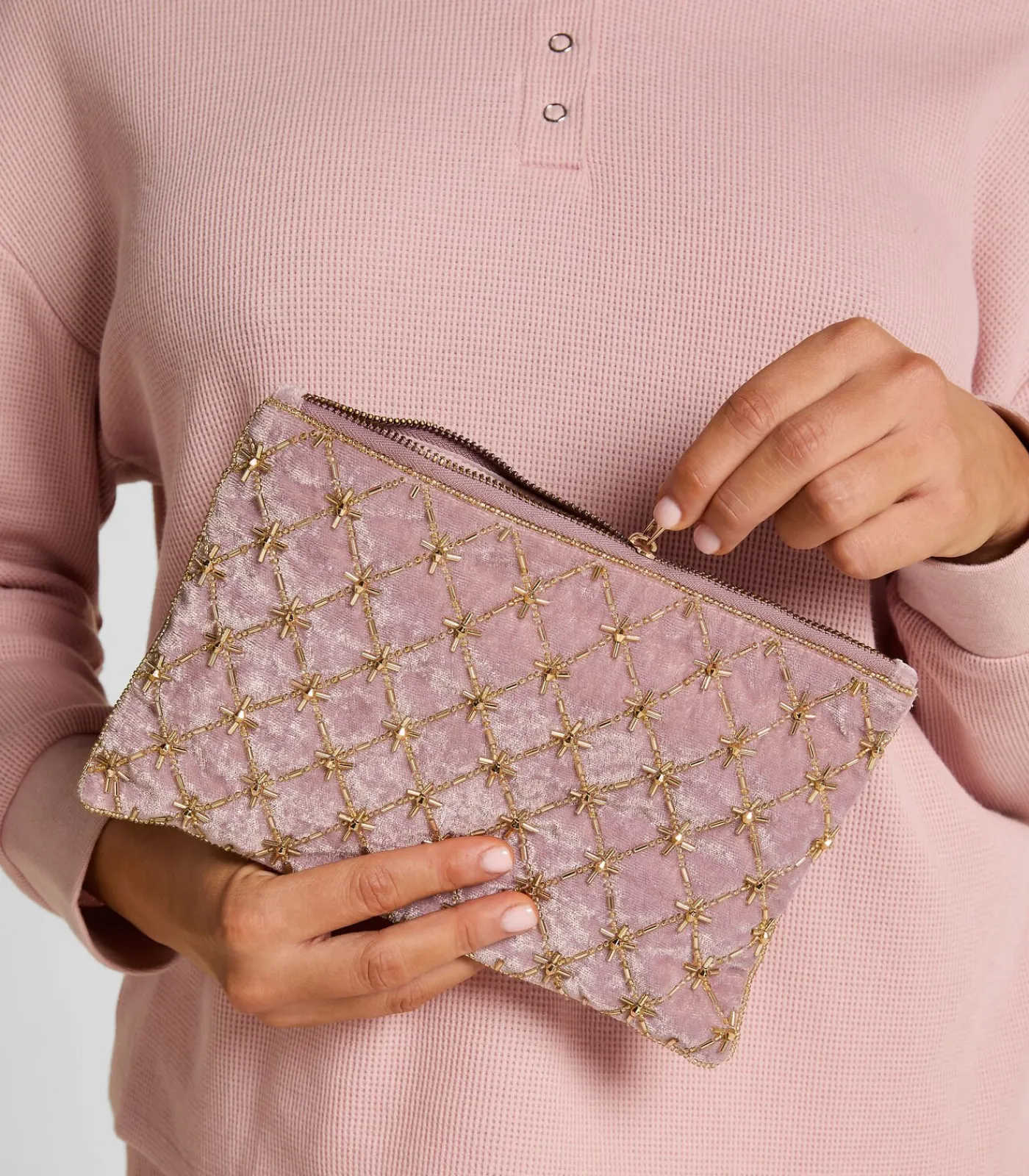 Discount Tasje met kraaltjes Make Up Tassen & Koffers