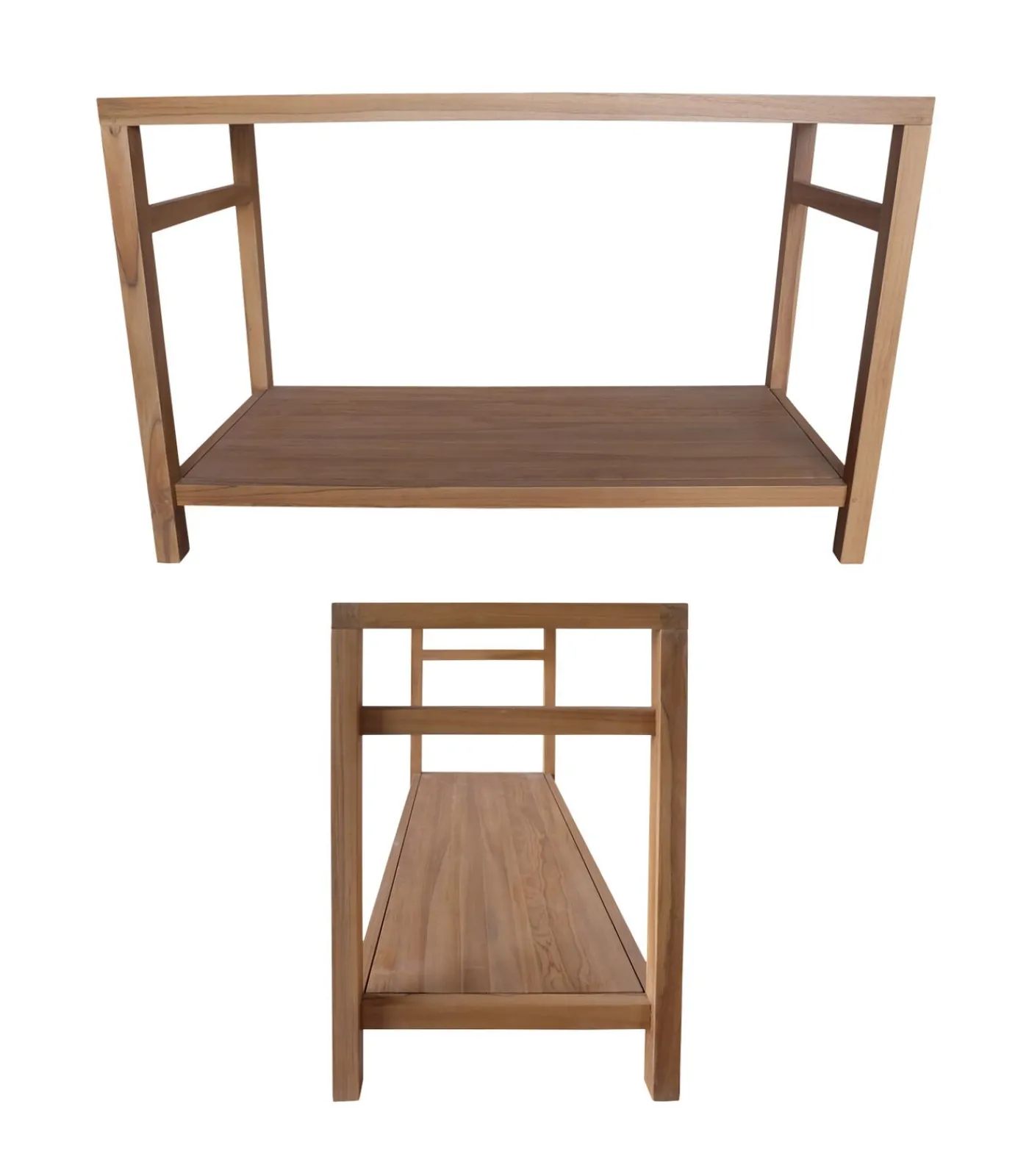 Online Teak dubbele wastafel 120cm DEWI Meubels