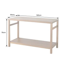 Online Teak dubbele wastafel 120cm DEWI Meubels