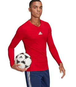 Heren Adidas TEAM BASE - T-shirt - Rood