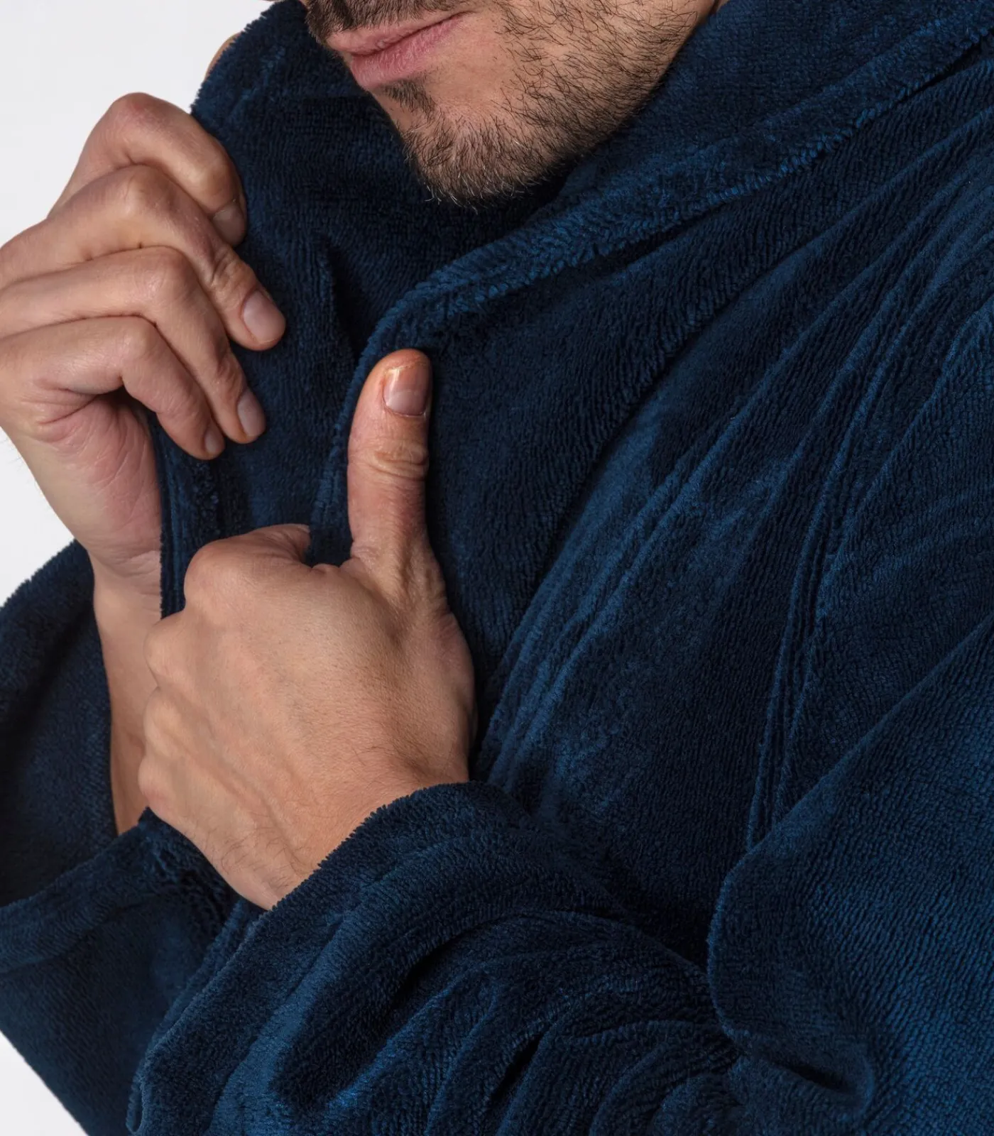 Heren Casilin Teddy Badjas Donkerblauw