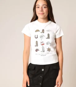 Kinderen Deeluxe TEXAS - Meisjes T-shirt met westernprint van 100% katoen