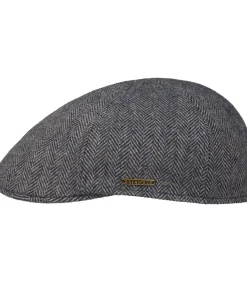 Discount Texas Wool Herringbone Blauw Heren Hoeden & Petten