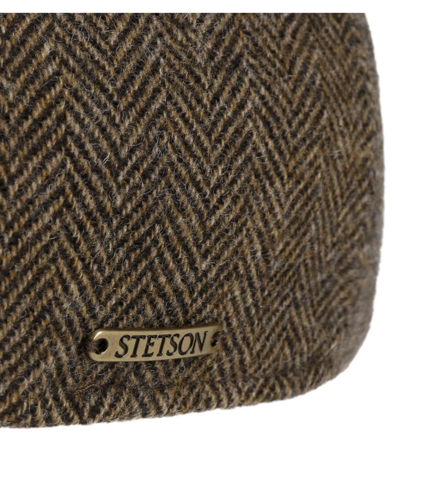 Best Texas Wool Herringbone Bruin Heren Hoeden & Petten