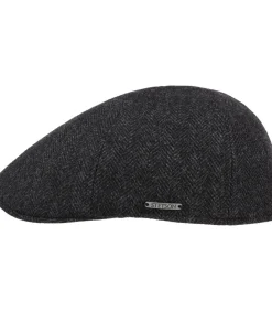 Online Texas Wool Herringbone Grijs Heren Hoeden & Petten