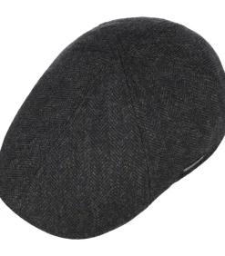 Online Texas Wool Herringbone Grijs Heren Hoeden & Petten
