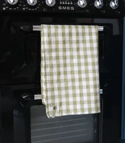 Hot Theedoek van hennep en katoenmix, PASSION VICHY Keuken- & Tafellinnen