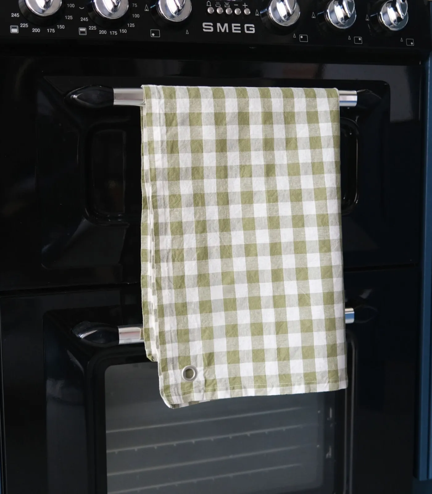 Hot Theedoek van hennep en katoenmix, PASSION VICHY Keuken- & Tafellinnen