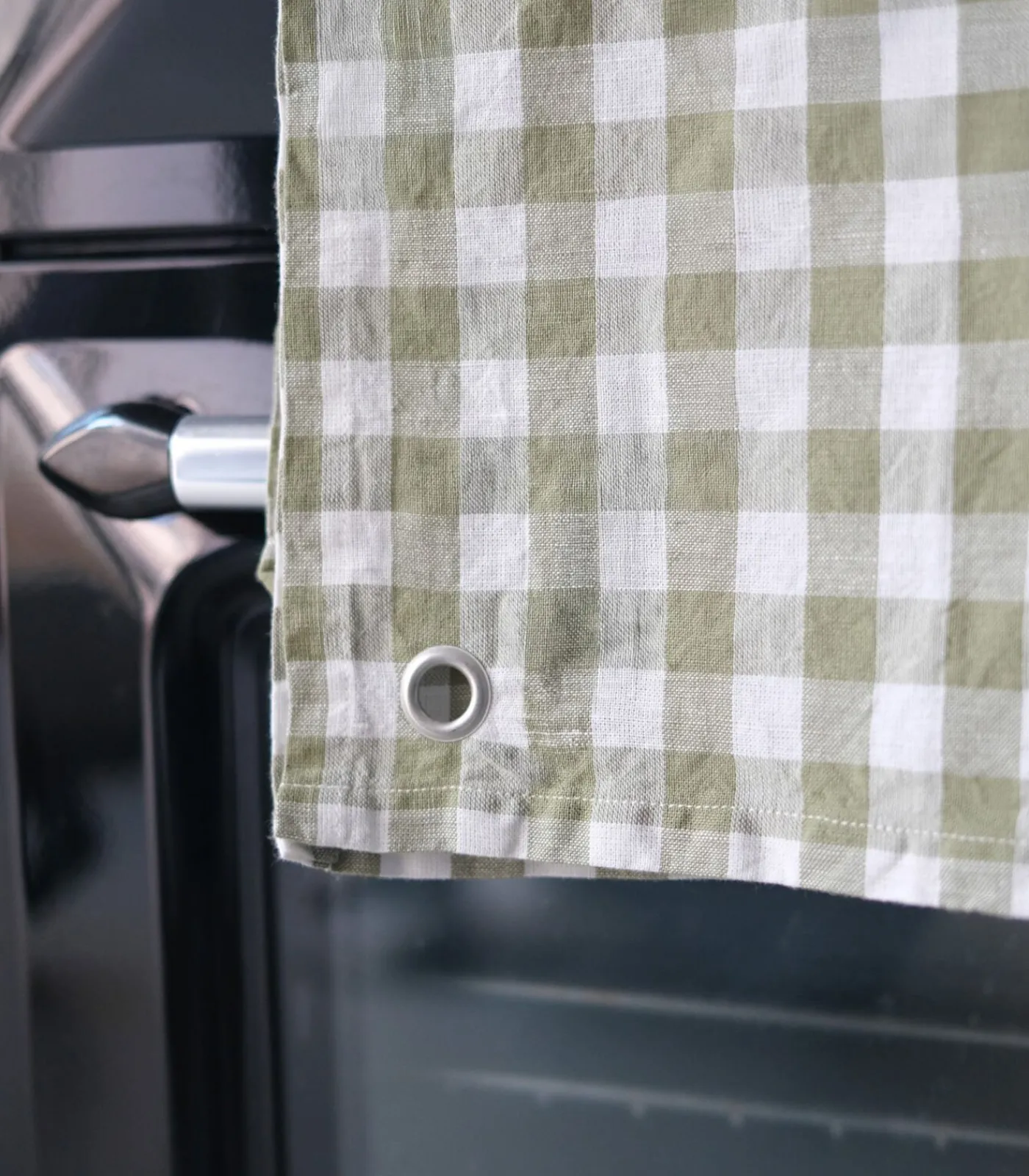 Hot Theedoek van hennep en katoenmix, PASSION VICHY Keuken- & Tafellinnen