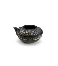Hot Theepot 80cl blad goud/blauw My Tea Koffie & Thee Maken