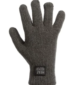 DAMES Heatkeeper Thermo Handschoenen Dames Chenille Dark Grey