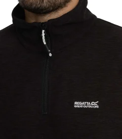 Sale Thompson Marl Fleece Met Halve Rits Heren Truien & Cardigans